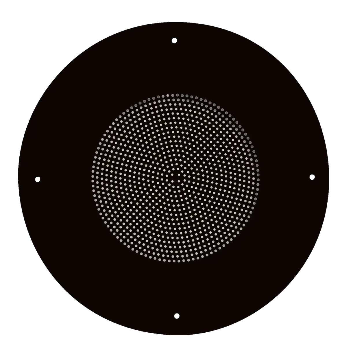 Atlas Sound 62-8-052 General Purpose Steel Baffle 8 inch (Black) Intercoms AtlasIED