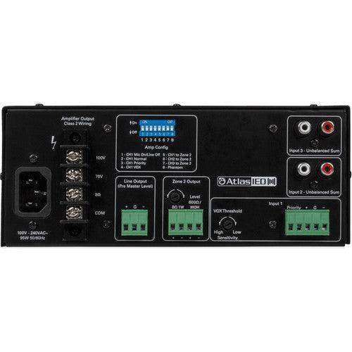 Atlas Sound AA35G 3-Input, 35-Watt Mixer Amplifier With Global Power Supply Audio Amplifiers AtlasIED