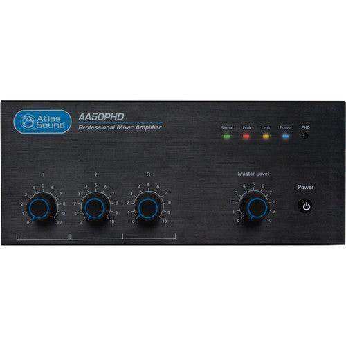 Atlas Sound AA50PHD 4-Input 50W BGM Mixer Amplifier Audio Amplifiers AtlasIED