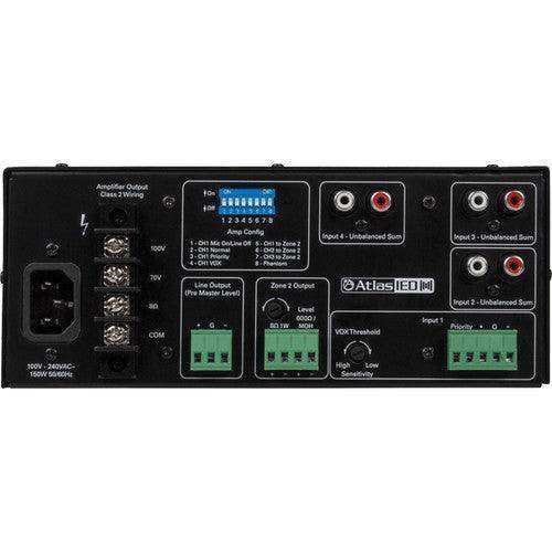 Atlas Sound AA60G 4-Input 60W Mixer Amplifier with Global Power Supply Audio Amplifiers AtlasIED