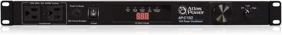 Atlas Sound AP-C15D 15A Power Conditioner and Distribution Unit Intercoms AtlasIED
