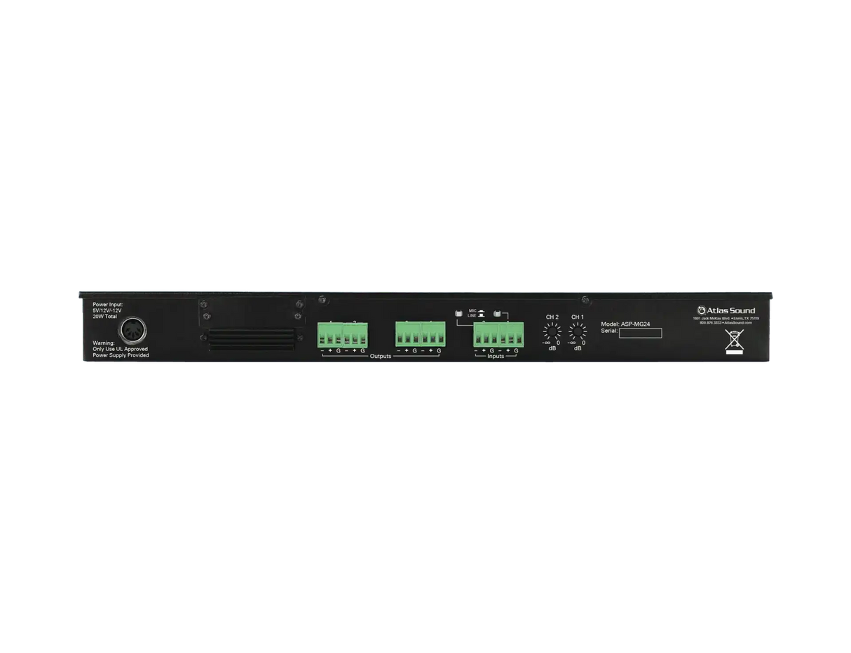 Atlas Sound ASP-MG24 Sound Masking Processor / Speaker Controller Sound Masking AtlasIED