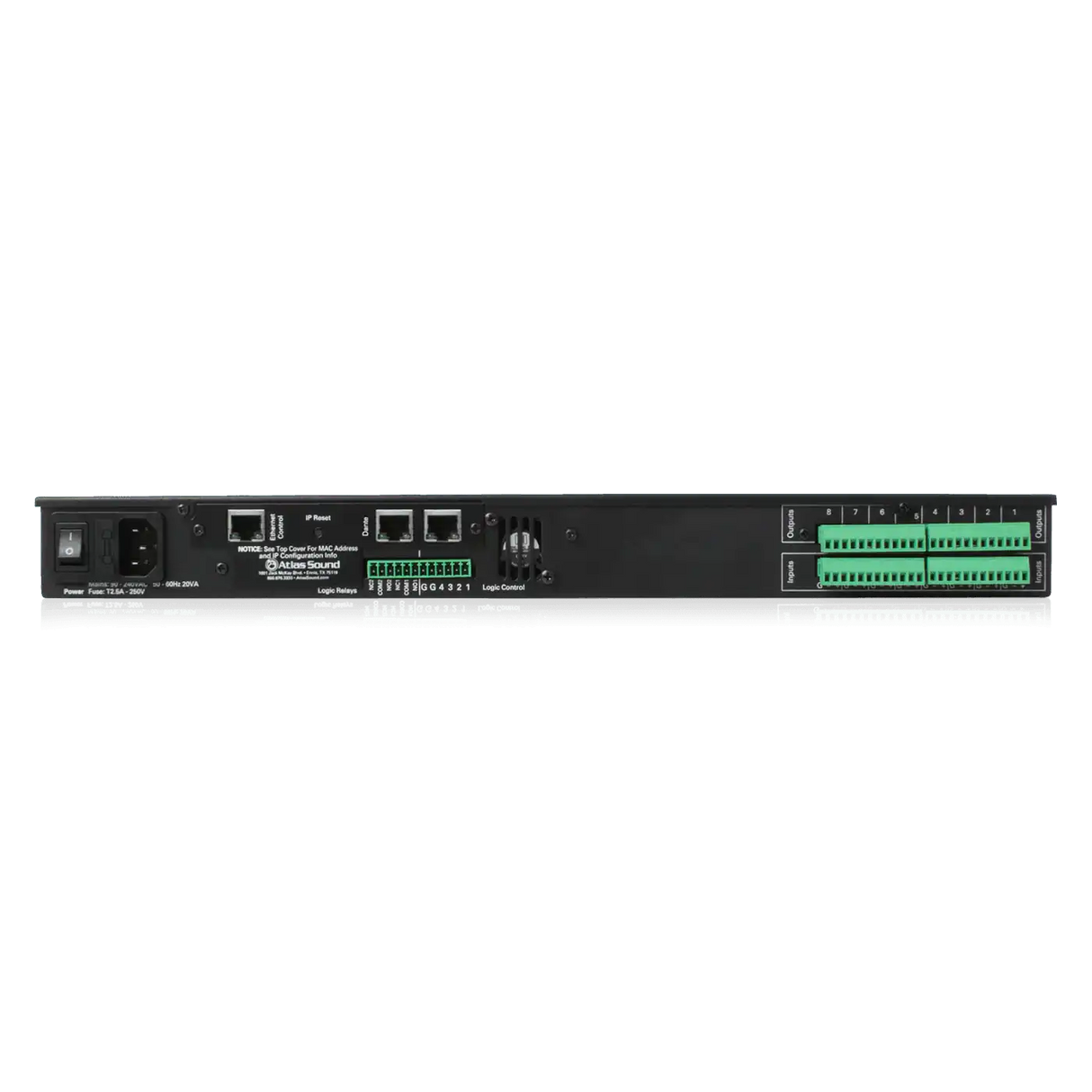 Atlas Sound BB-88 8 Input x 8 Output DSP Audio Processor Audio Signal Processing AtlasIED
