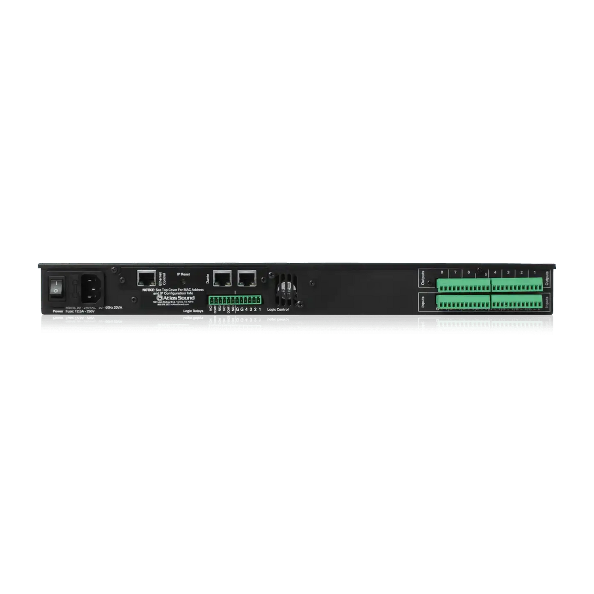 Atlas Sound BB-88DT 8 Input x 8 Output - Networkable DSP Device with Dante Audio Signal Processing AtlasIED
