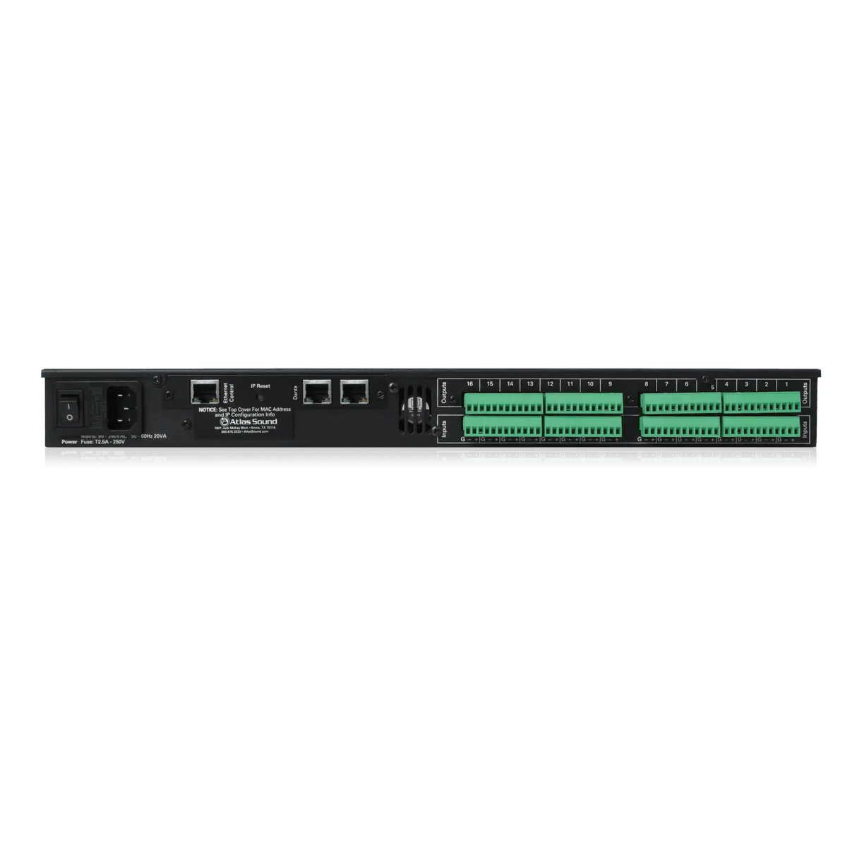 Atlas Sound BB-EB1616DT BlueBridge® Expansion I/O Box with Dante Audio Signal Processing AtlasIED