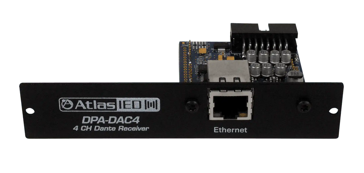 Atlas Sound DPA-DAC4 Dante™ Accessory Card for DPA Series Amplifiers Audio Amplifiers AtlasIED