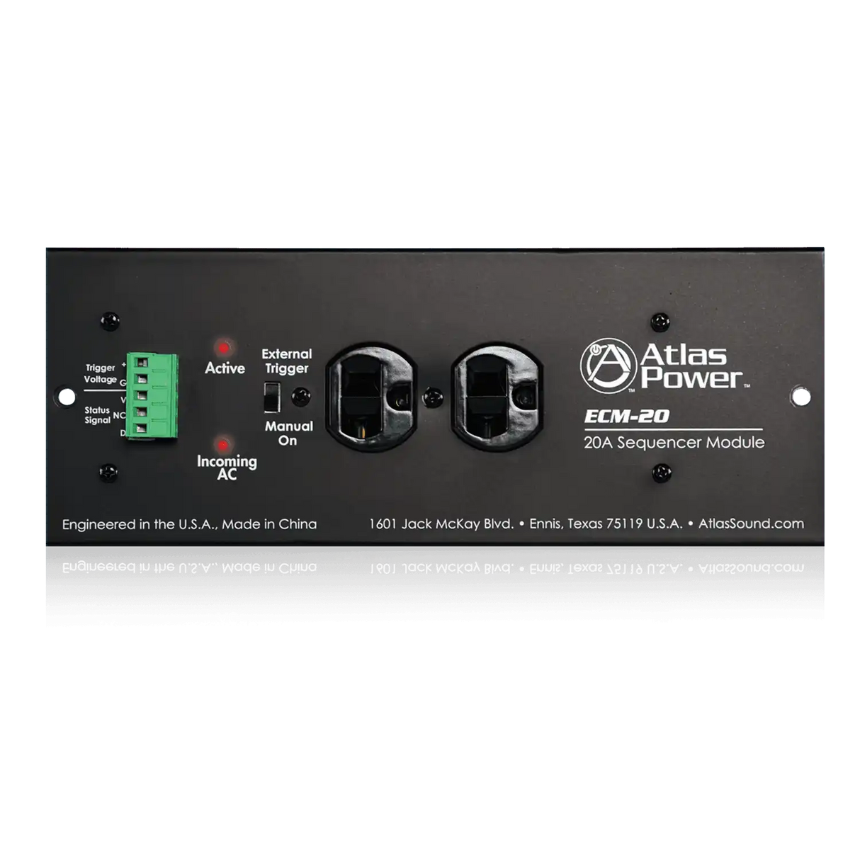 Atlas Sound ECM-20 20A AC Power Conditioner and Spike Suppressor Intercoms AtlasIED