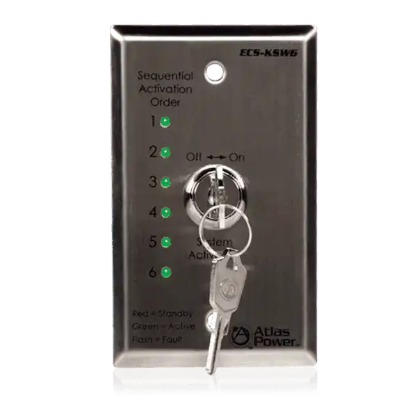 Atlas Sound ECS-KSW6 Remote Control Panel for Use with ECS-6RM Racks AtlasIED