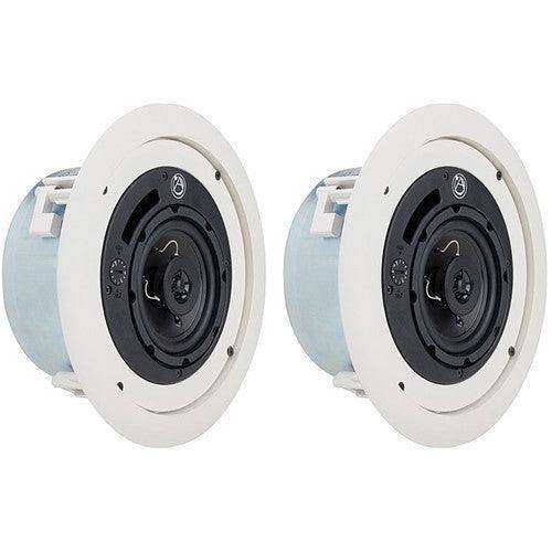 Atlas Sound FAP42TC Strategy II 4" 16W Coaxial Low Profile Ceiling System (Pair, White) Speakers AtlasIED