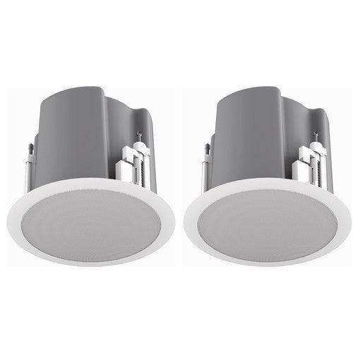 Atlas Sound FAP63T-W 6.5" Coaxial 2 way Speakers (Pair, White) Speakers AtlasIED