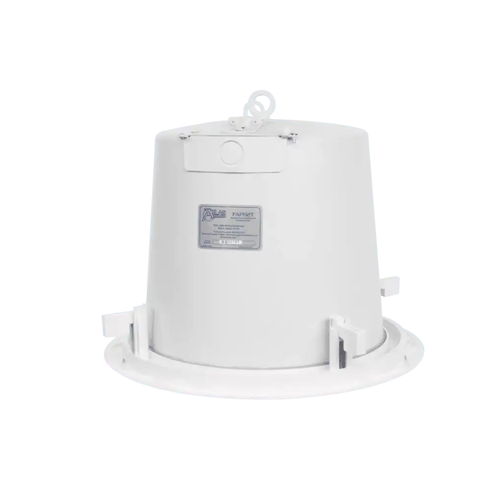 Atlas Sound FAP82T 8" Coaxial In-Ceiling Speaker with 60-Watt 70/100V Transformer and Ported Enclosure (Pair, White) Speakers AtlasIED