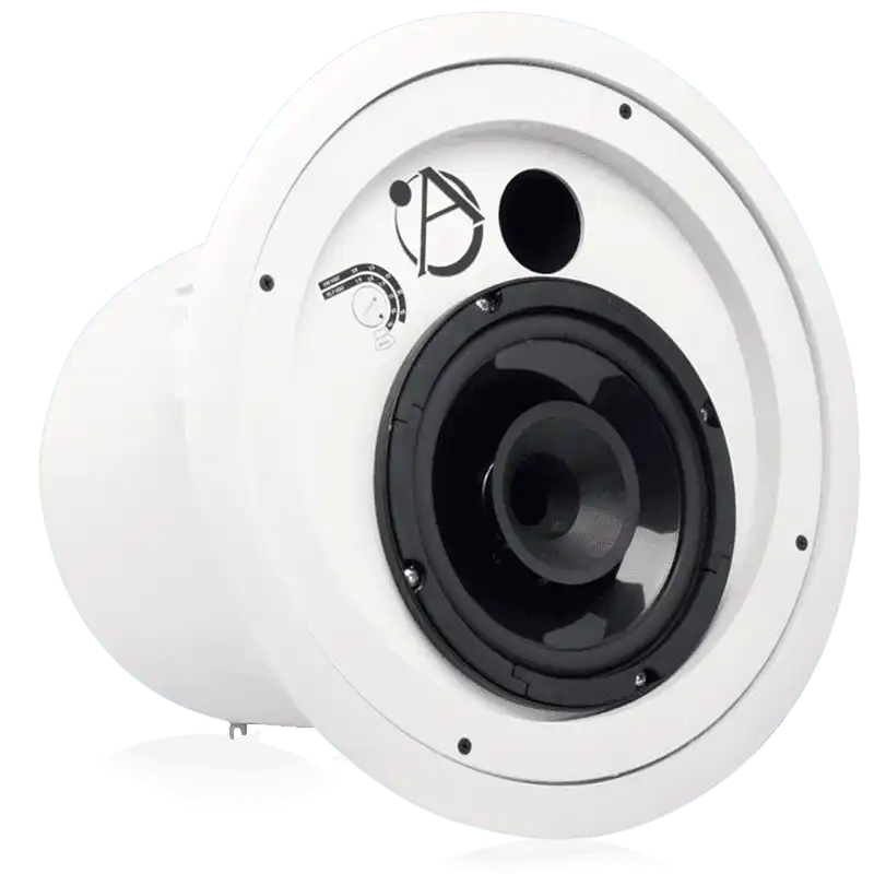 Atlas Sound FAP8CXT 8" Compression Driver Coaxial In-Ceiling Speaker with 60-Watt 70/100V Transformer and Ported Enclosure Speakers AtlasIED