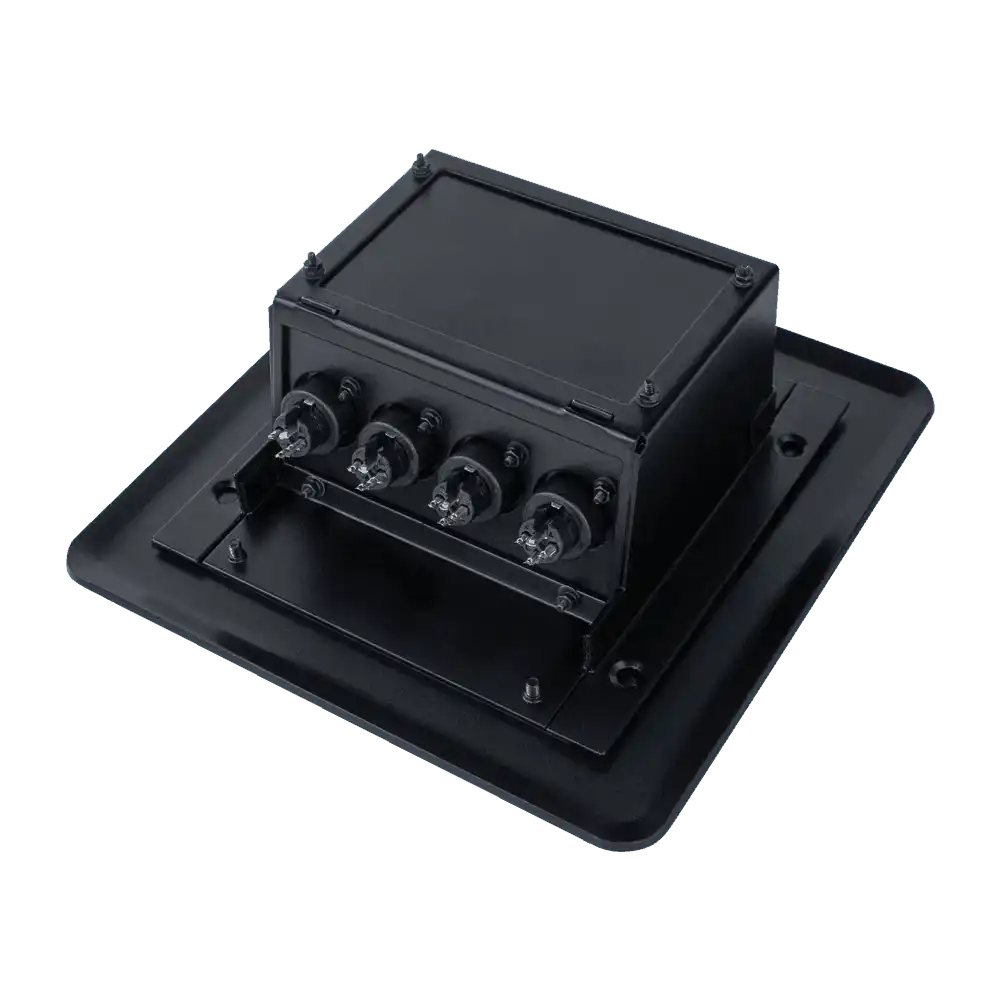 Atlas Sound FB4-XLRF Microphone Outlet Floor Box Intercoms AtlasIED