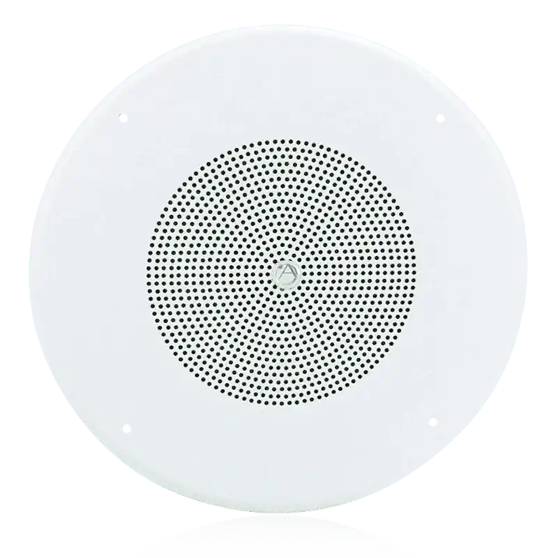 Atlas Sound GD87W 8" Coaxial In-Ceiling Loudspeaker with 70.7V 8-Watt Transformer and 62-8 Baffle Speakers AtlasIED