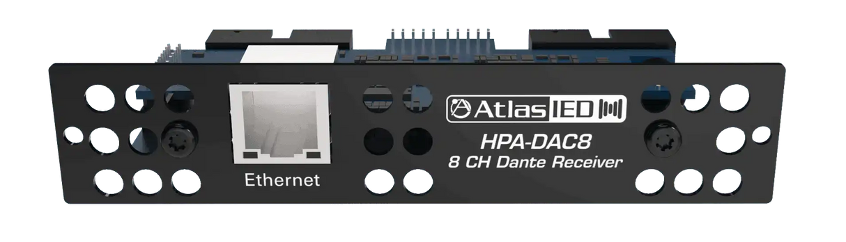 Atlas Sound HPA-DAC8 Eight-Input Dante® Accessory Card for HPA Amplifiers Audio Amplifiers AtlasIED