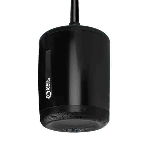 Atlas Sound IP-PM8GD-B 8” Pendent Mount PoE+ IP Speaker System (Black) Intercoms AtlasIED