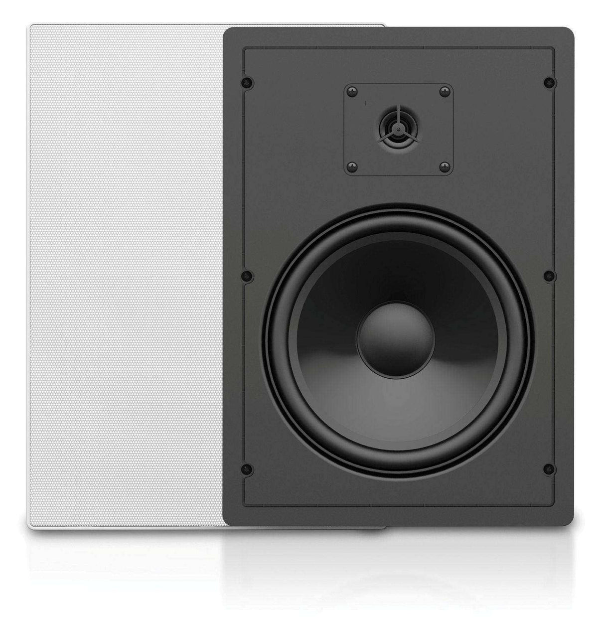 Atlas Sound IWM820 8 inch 2-Way 65W RMS 8 Ohm In-Wall Speaker (Pair, Black) Speakers AtlasIED