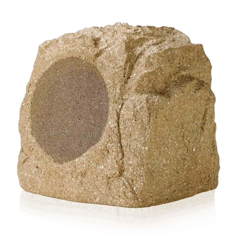 Atlas Sound ROCKFA62T-BR All Weather Outdoor Landscape Speaker with Natural Rock Aesthetic and 32-Watt 70V Transformer Speakers AtlasIED