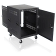 Atlas Sound RX14-25 25" Deep, 14RU Mobile Equipment Rack Includes: Casters, and Side Handles Racks AtlasIED