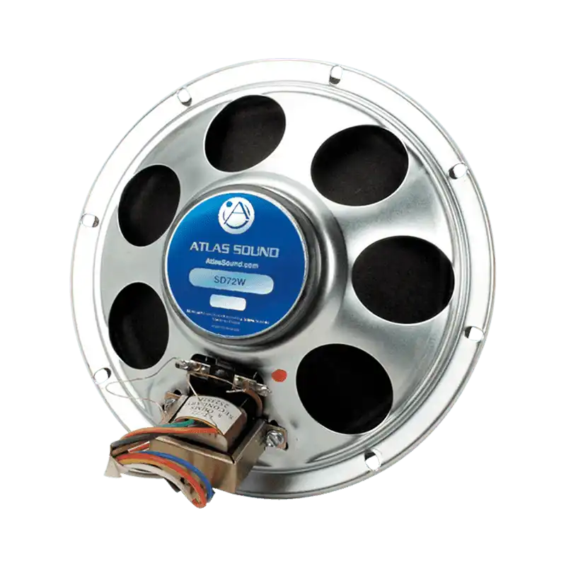 Atlas Sound SD72 8" Dual Cone Loudspeaker with 25V/70.7-5W Transformer Speakers AtlasIED
