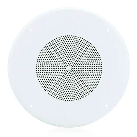 Atlas Sound SD72WV 8" Dual Cone In-Ceiling Speaker with 25V/70V 5-Watt Transformer and 62-8 Baffle with Volume Control Speakers AtlasIED