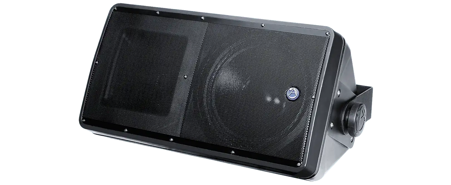 Atlas Sound SM82T-B 8" 2-Way All Weather Speaker with 60-Watt 70V/100V Transformer (Black) Speakers AtlasIED