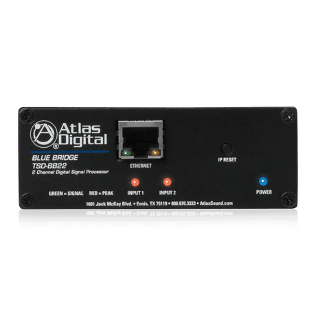 Atlas Sound TSD-BB22 2 Input x 2 Output DSP Audio Processor Audio Mixers AtlasIED