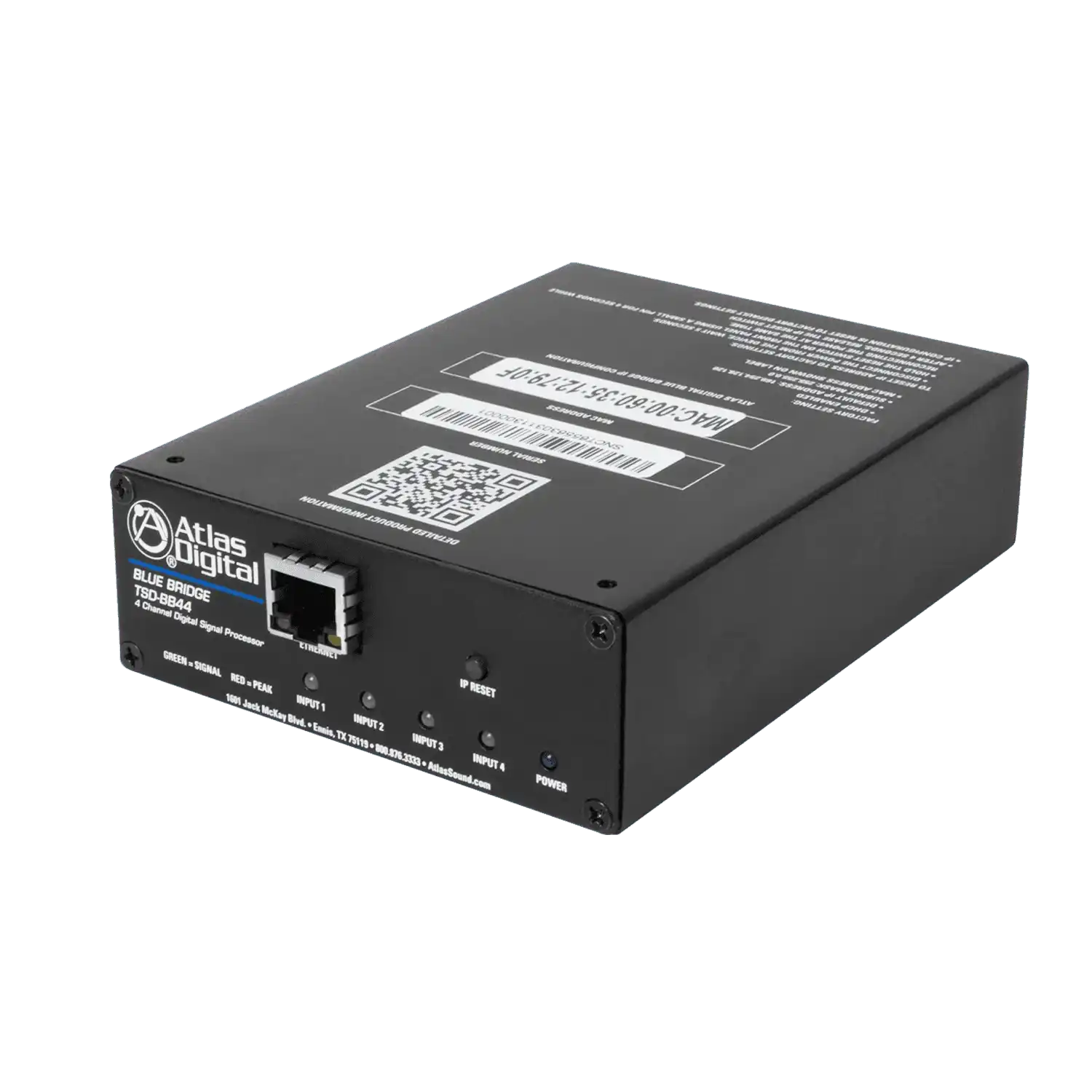 Atlas Sound TSD-BB44 4 Input x 4 Output DSP Audio Processor Audio Mixers AtlasIED