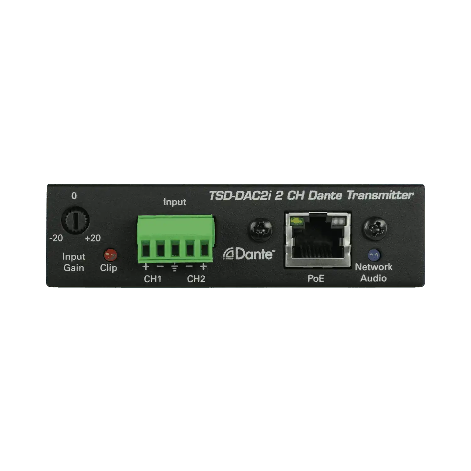 Atlas Sound TSD-DAC2I 2-Channel Balance Line Input to Dante® Interface Intercoms AtlasIED