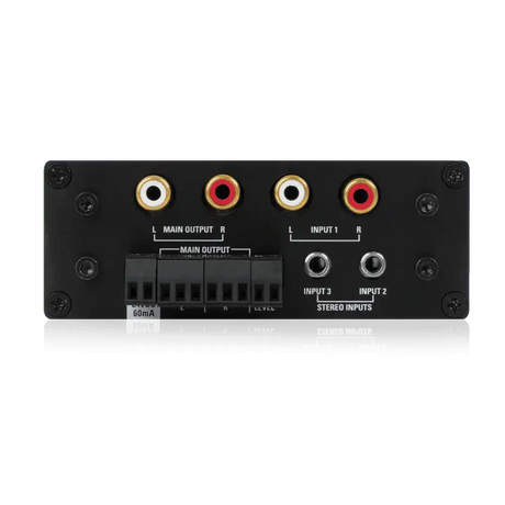 Atlas Sound TSD-MIX32RL 3x2 Stereo Line Mixer with Remote Level Audio Mixers AtlasIED