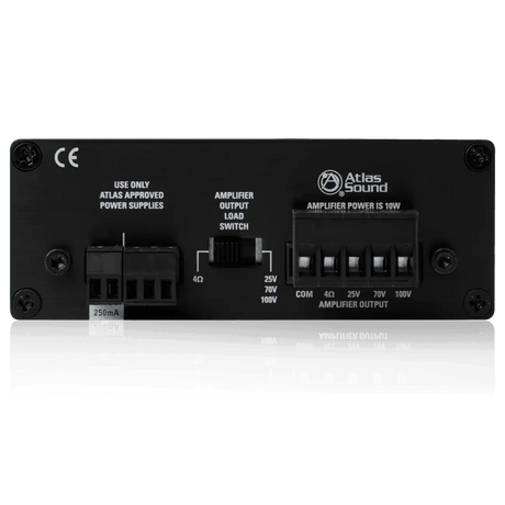 Atlas Sound TSD-PA10VG 10W Mono 4/25V/70.7V/100V Power Amplifier Audio Amplifiers AtlasIED