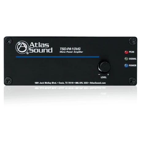 Atlas Sound TSD-PA10VG 10W Mono 4/25V/70.7V/100V Power Amplifier Audio Amplifiers AtlasIED