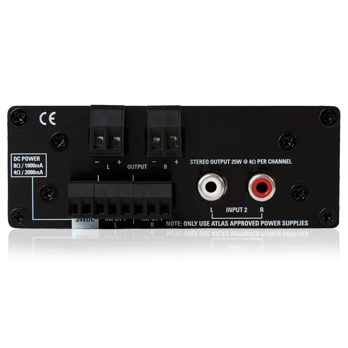 Atlas Sound TSD-PA252G 25W x 2 @ 4 OHMS Two Channel Power Amplifier Audio Amplifiers AtlasIED