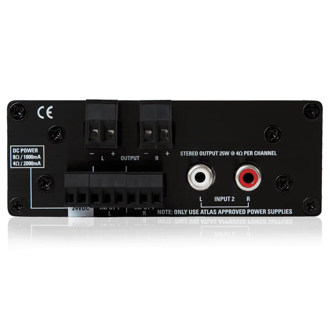Atlas Sound TSD-PA252G 25W x 2 @ 4 OHMS Two Channel Power Amplifier Audio Amplifiers AtlasIED