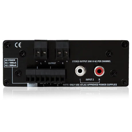 Atlas Sound TSD-PA252G 25W x 2 @ 4 OHMS Two Channel Power Amplifier Audio Amplifiers AtlasIED