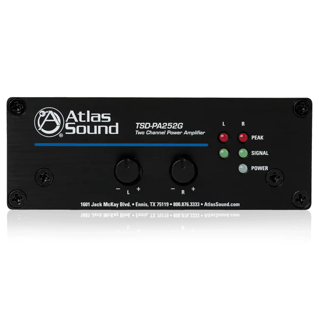 Atlas Sound TSD-PA252G 25W x 2 @ 4 OHMS Two Channel Power Amplifier Audio Amplifiers AtlasIED