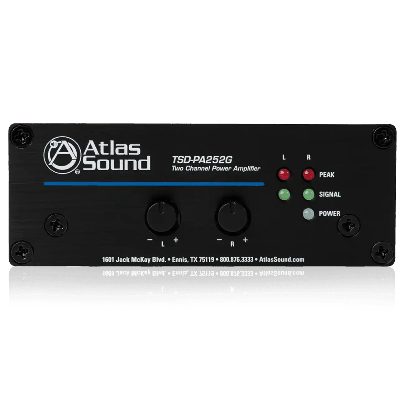 Atlas Sound TSD-PA252G 25W x 2 @ 4 OHMS Two Channel Power Amplifier Audio Amplifiers AtlasIED