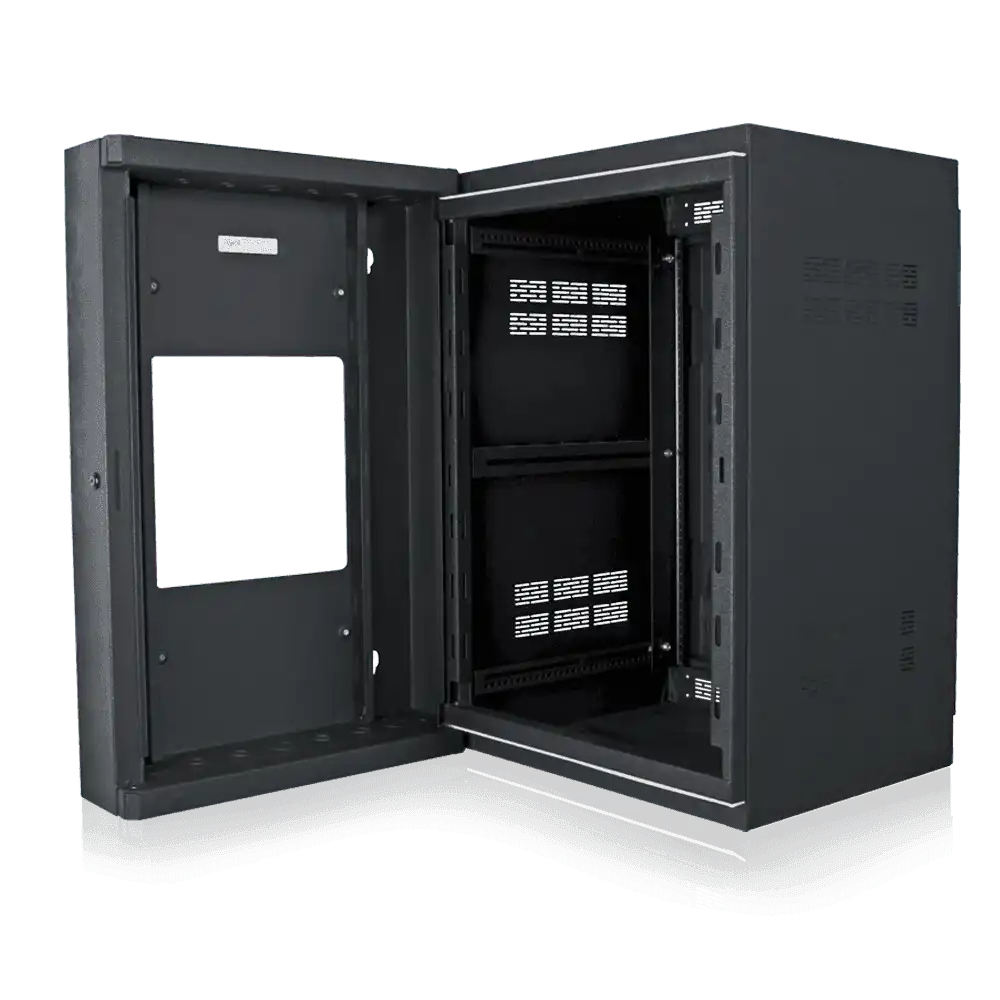 Atlas Sound WMA16-23 16RU High Strength Wall Cabinet with Adjustable Rails, 23.5 inch Deep Racks AtlasIED
