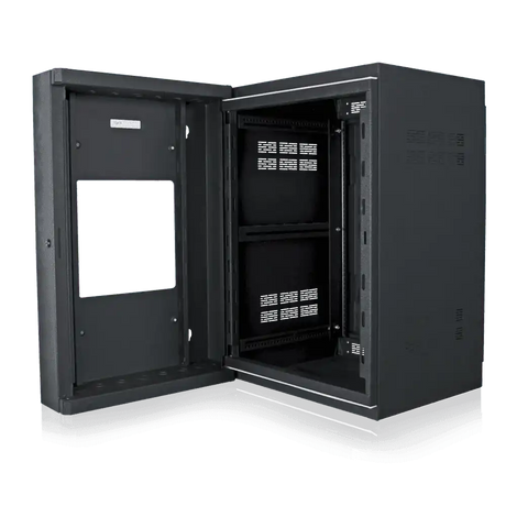 Atlas Sound WMA16-23 16RU High Strength Wall Cabinet with Adjustable Rails, 23.5 inch Deep Racks AtlasIED