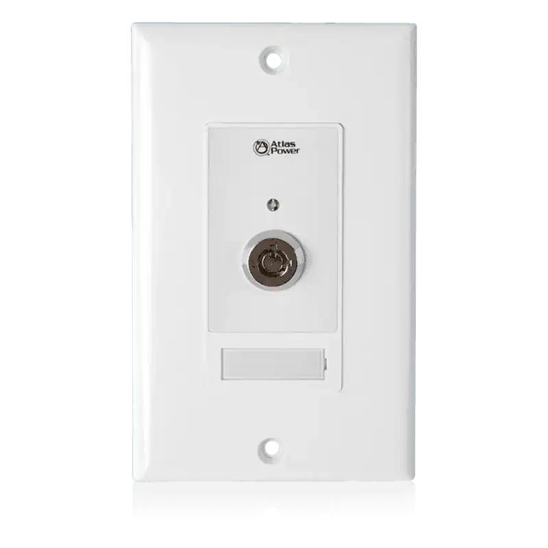 Atlas Sound WPD-KSWM Wall Plate Key Switch, Momentary Contact Closure Intercoms AtlasIED