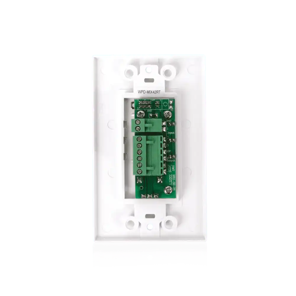 Atlas Sound WPD-RISRL Wall Plate Input Select Switch with Volume Control 10k Pot and Input Indicator Use With AAPHD Amplifiers Intercoms AtlasIED