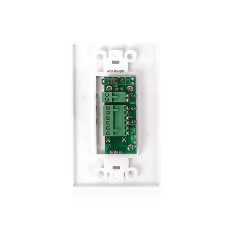 Atlas Sound WPD-RISRL Wall Plate Input Select Switch with Volume Control 10k Pot and Input Indicator Use With AAPHD Amplifiers Intercoms AtlasIED