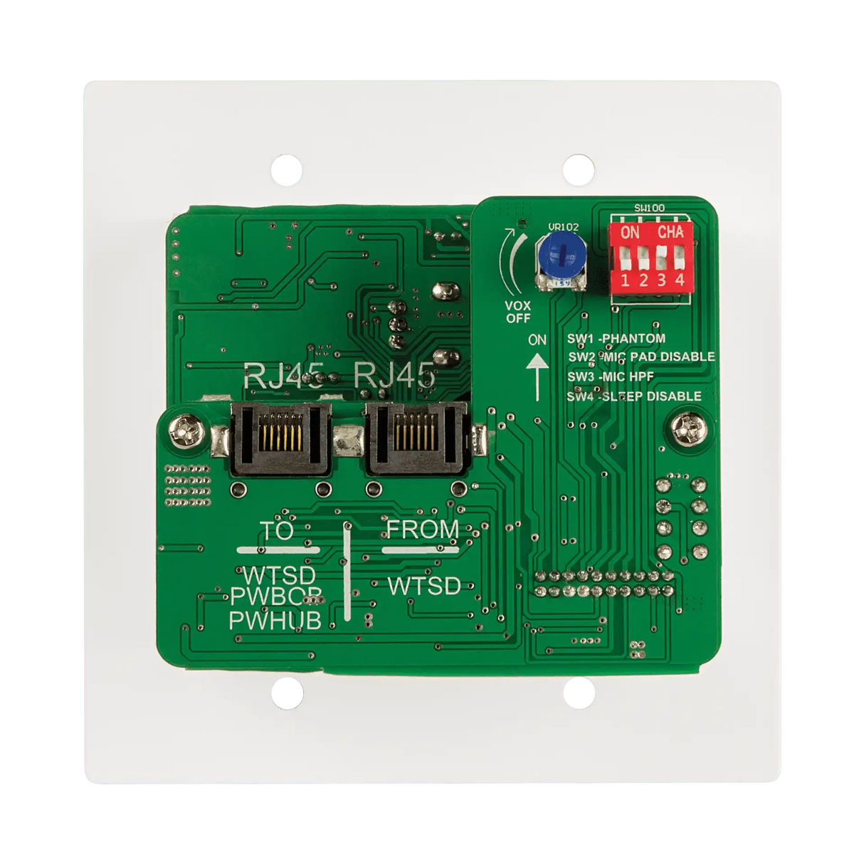 Atlas Sound WTSD-MIX31K Indoor/Outdoor Analog Wall 3x1 Mic/Line/BT/AUX Mixer W/Optional Dante® Audio Network Interface Intercoms AtlasIED