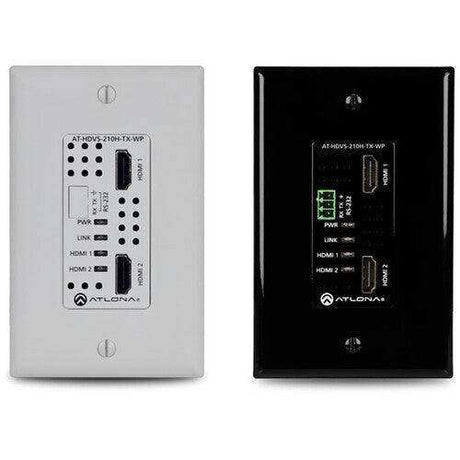 Atlona 2x1 HDMI HDBaseT Wall Transmitter with 4K receiver Kit - AT-HDVS-210H-TX-WP-KIT Video Transmitters Atlona