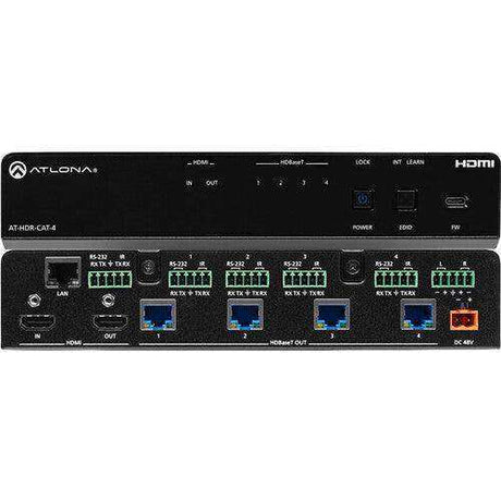 Atlona 4-Output 4K HDR HDMI to HDBaseT Distribution Amplifier - AT-HDR-CAT-4 Video Atlona