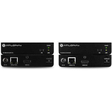 Atlona 4K HDR HDMI over HDBaseT Transmitter & Receiver Kit - AT-HDR-EX-70-2PS Video Transmitters Atlona
