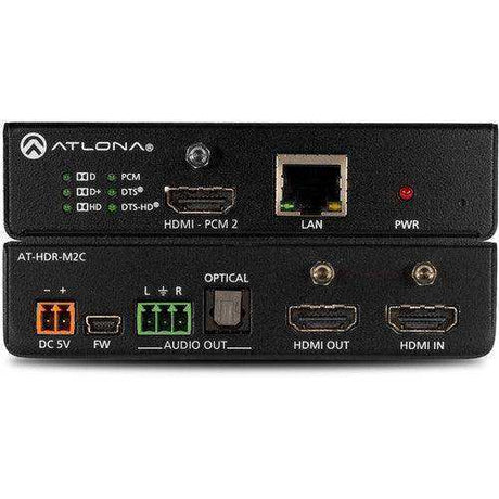Atlona 4K HDR Multi-Channel Digital to Two Channel Audio Decoder - AT-HDR-M2C Video Transmitters Atlona