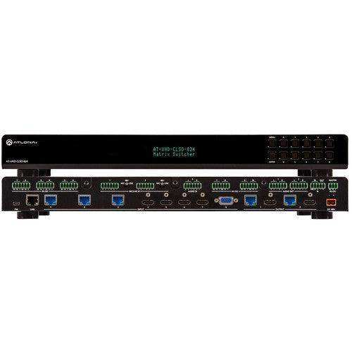 Atlona 4K/UHD 8x2 Multi-Format Matrix Switcher with Dual HDBaseT/Mirrored HDMI - AT-UHD-CLSO-824 Video Transmitters Atlona
