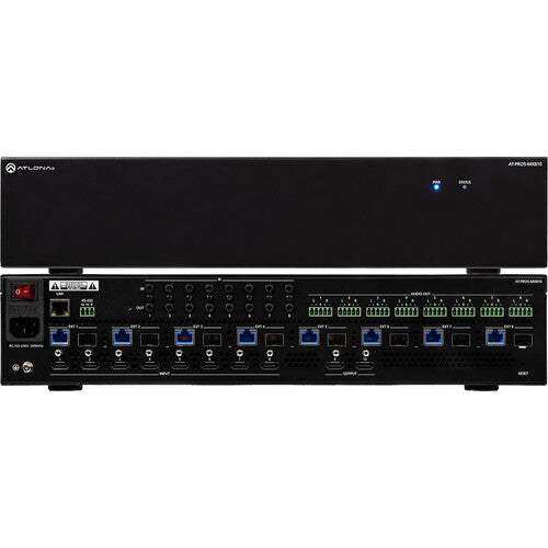 Atlona AT-PRO5-MX810 8x10 Fiber/Copper 4K HDR Matrix Switcher Video Transmitters Atlona