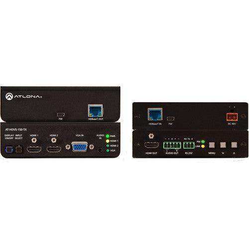 Atlona HDBaseT TX/RX with Three-Input Switcher and HD Scaler Kit - AT-HDVS-150-KIT Video Transmitters Atlona
